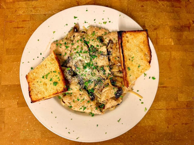 Chicken Marsala Pasta.
