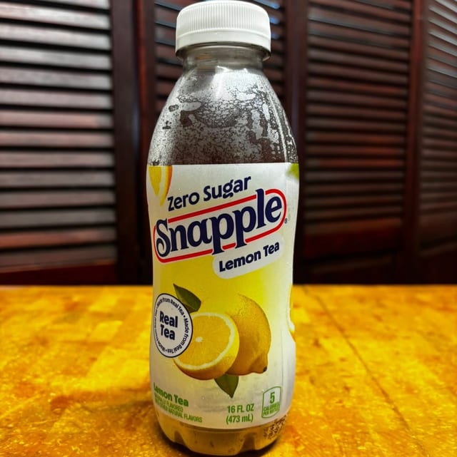 Zero Suggar Snapple Lemon.