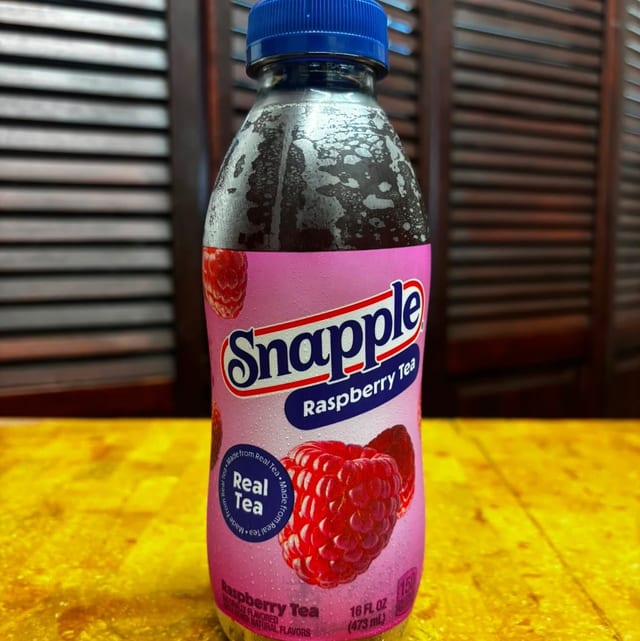 Snapple Raspberry Tea.