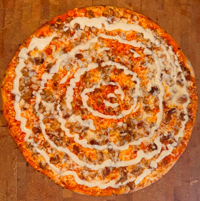 Buffalo Chicken Pizza.