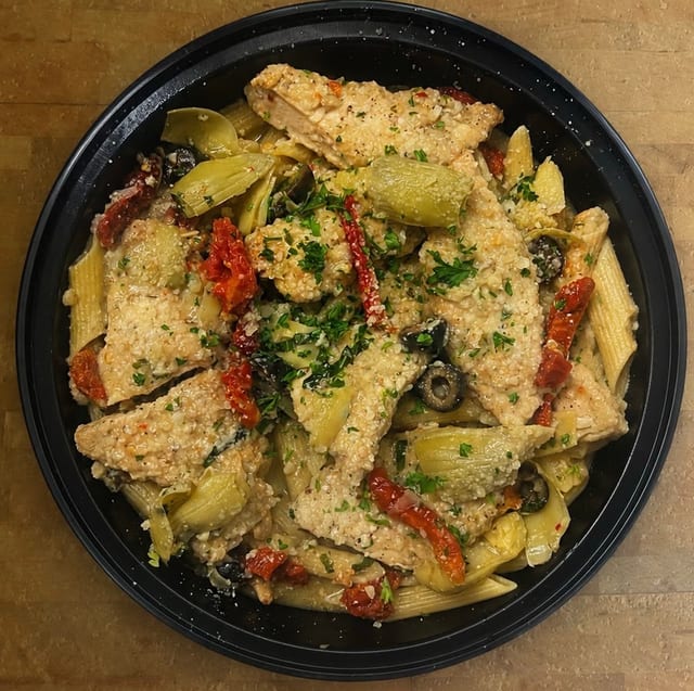 Sun-Dried Tomato Chicken Pasta.