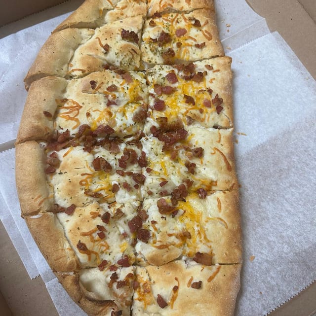 Chicken Bacon Ranch Calzone.