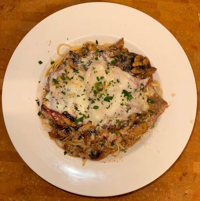 Veal Saltimbocca Pasta.