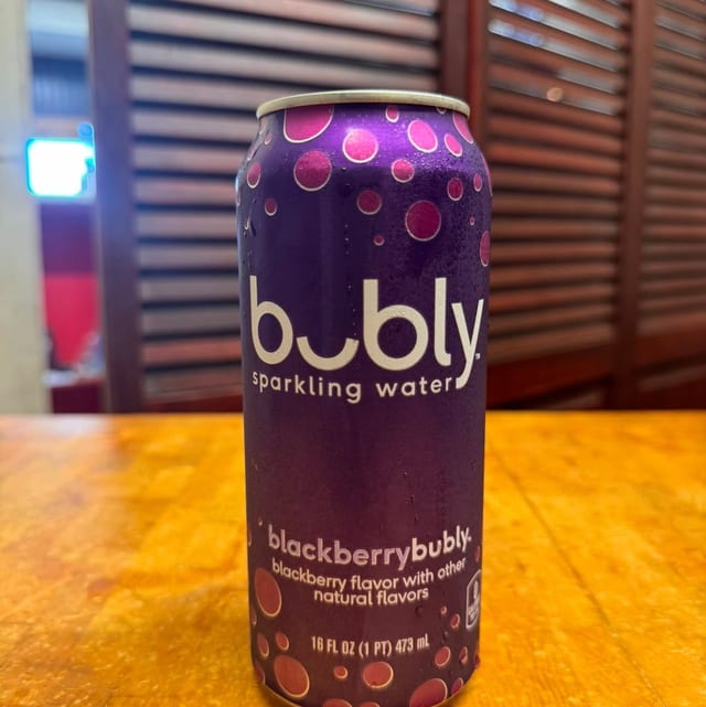 Sparkling Bubly Raspberry.