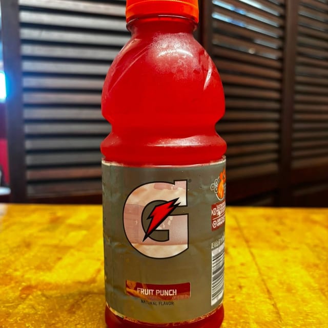 Gatorade Fruit Punch.