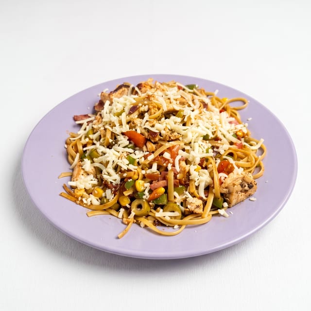 Macarrão na Chapa.